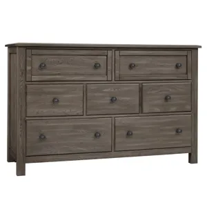 Custom Express-Driftwood Grey Dresser 7 Drawer