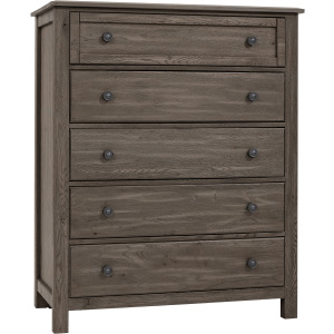 Custom Express-Driftwood Grey Chest 5 Drawer