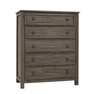 Custom Express-Driftwood Grey Chest 5 Drawer