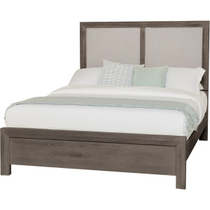 Custom Express-Driftwood Grey Upholstered Footboard - King