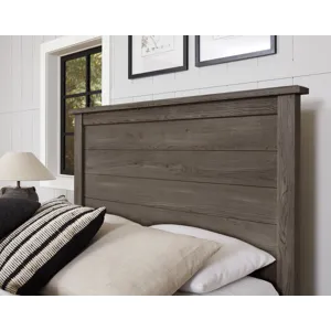 Custom Express-Driftwood Grey Farmhouse Bed - Queen