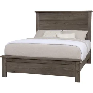 Custom Express-Driftwood Grey Farmhouse Bed - Queen