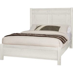 Custom Express-Weathered White Architectural Bed - Queen