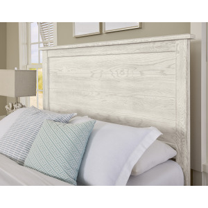 Custom Express-Weathered White Farmhouse Headboard - Queen