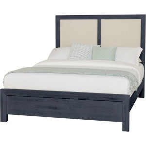 Custom Express-Indigo Upholstered Footboard - Queen