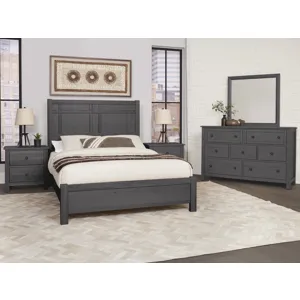 Custom Express-Graphite Architectural Bed - California King