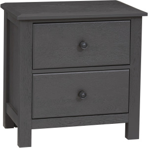 Custom Express-Graphite Night Stand 2 Drawer