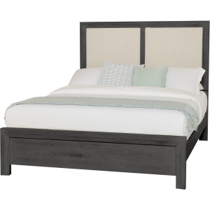 Custom Express-Graphite Upholstered Footboard - Queen