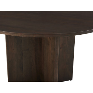 Crafted Cherry Dining-Dark Wooden Pedestal For 48" Top