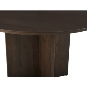 Crafted Cherry Dining-Dark Wooden Pedestal For 48" Top