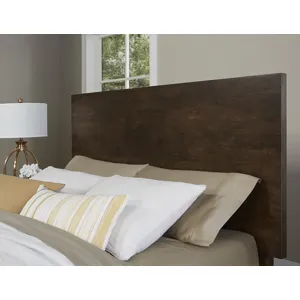 Crafted Cherry-Dark Ben's Plank Headboard - Queen