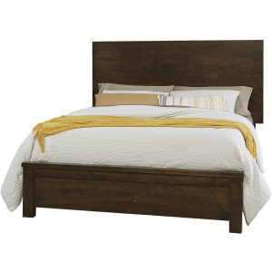 Crafted Cherry-Dark Ben's Plank Headboard - Queen