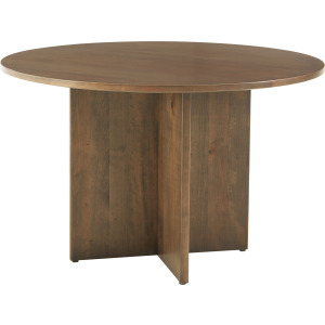 Crafted Cherry Dining-Medium 48 Inch Round Table W Wood Base