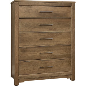 Crafted Cherry-Medium Chest 5 Drawer