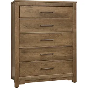 Crafted Cherry-Medium Chest 5 Drawer