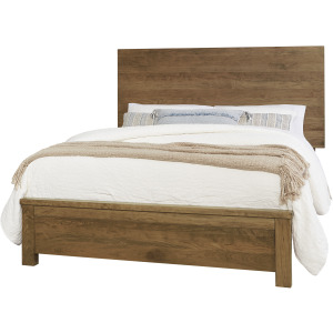 Crafted Cherry-Medium Ben's Plank Headboard - Queen