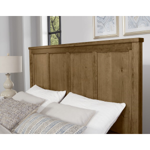 Crafted Cherry-Medium Ben's Six Panel Headboard - Queen