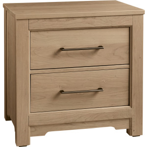 Crafted Cherry-Bleached Night Stand 2 Drawer