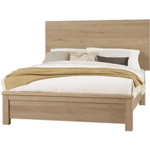 Crafted Cherry-Bleached Ben's Plank Footboard - Queen