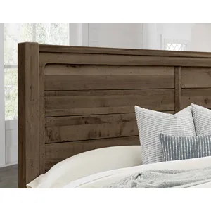 Cool Rustic-Mink Plank Bed - King