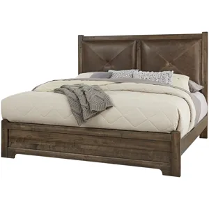 Cool Rustic King Wood Rails - Mink
