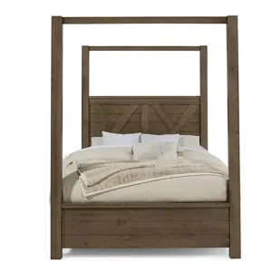 Cool Rustic-Mink Poster Bed - King
