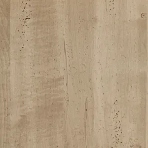 Cool Rustic-Clear Maple Plank Bed - King