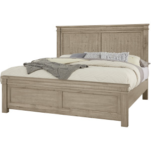 Cool Rustic-Clear Maple Mansion Headboard - King