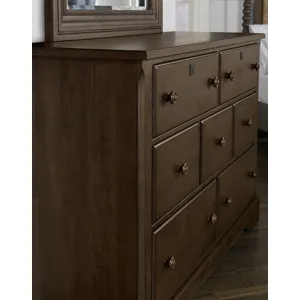 7 Drawer Dresser, Maple Syrup