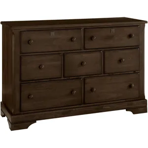 7 Drawer Dresser, Maple Syrup