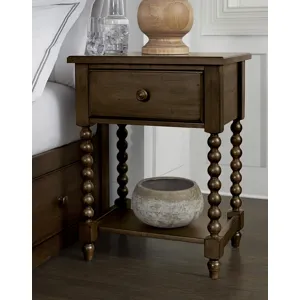 Leg Night Table - 1 Drawer