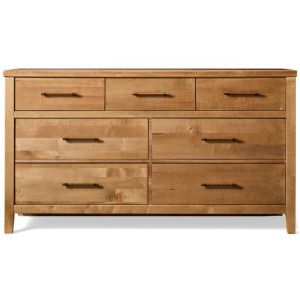 Pure Maple-Natural Maple Dresser 7 Drawer