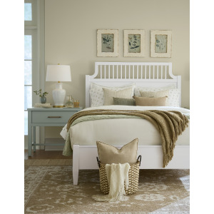 Pure Maple-Cottage White Garden Footboard - King