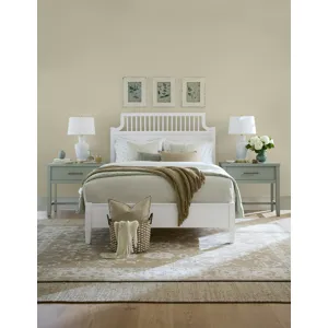 Pure Maple-Cottage White Garden Bed - California King