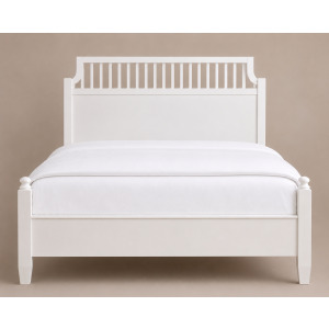 Pure Maple-Cottage White Garden Bed - King