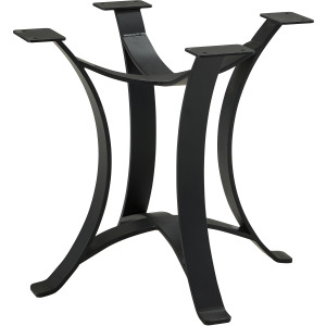 Dovetail Dining-Aged Grey Metal Pedestal 48" Or 60" Top