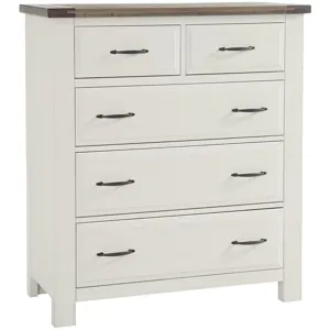 Maple Road-Two Tone Chest - 5 Drwr