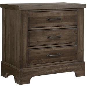 Cool Rustic 3 Drawer Night Stand - Mink