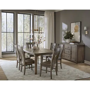 Dovetail Dining-Aged Grey Friendship Table 60"