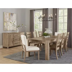 Dovetail Dining-Bleached White Gathering 76" Dining Table