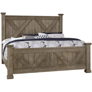 Cool Rustic-Stone Grey X Headboard