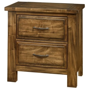 Maple Road-Antique Amish Night Stand - 2 Drawer