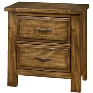 Maple Road-Antique Amish Night Stand - 2 Drawer