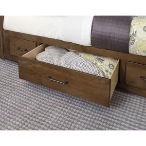 Cool Rustic Queen Mansion Bed w/ Footboard Storage
