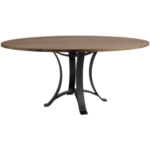 Dovetail Dining-Natural Round Table Top 60" W 1" Top