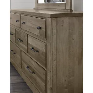 7-Drawer Dresser, Stone Grey