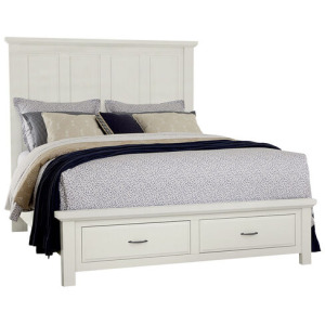 Maple Road-Two Tone Storage Footboard King  - 2 Drawer