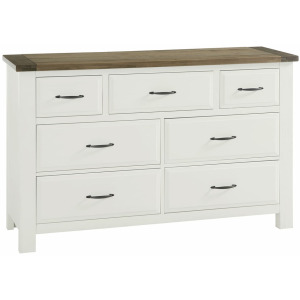 Maple Road-Two Tone Triple Dresser - 7 Drawer