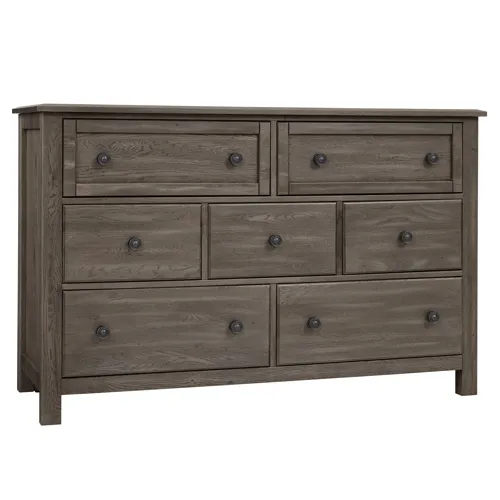 Custom Express-Driftwood Grey Dresser 7 Drawer