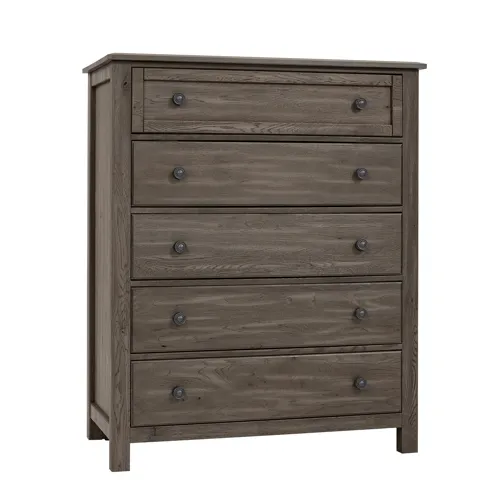 Custom Express-Driftwood Grey Chest 5 Drawer